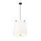 Z-Lite Weston Pendant, 5-Light, 18 In.W x 18 In.H, Matte Black/White Linen 3501P18-MB - alternate 4